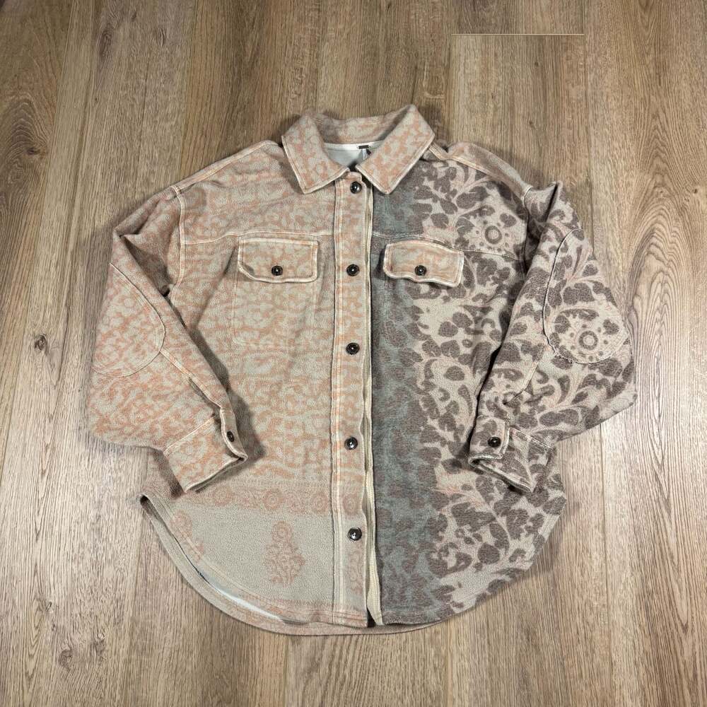 Free People Printed Ruby Shacket Jacket In Mixed … - image 2